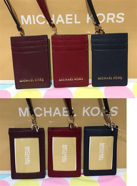 cheap michael kors id holder lanyard|mk badge holder.